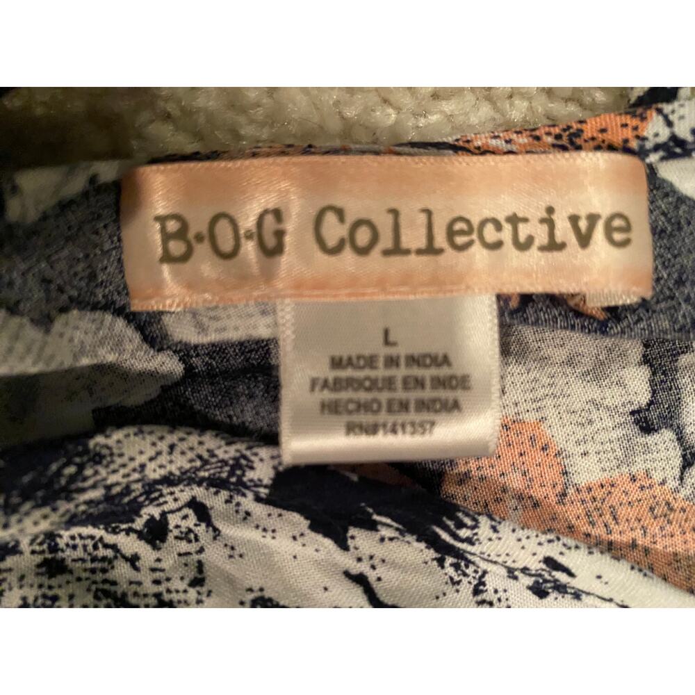 B.O.G Collective Long Wrap Floral Dress Size L - Picture 5 of 5